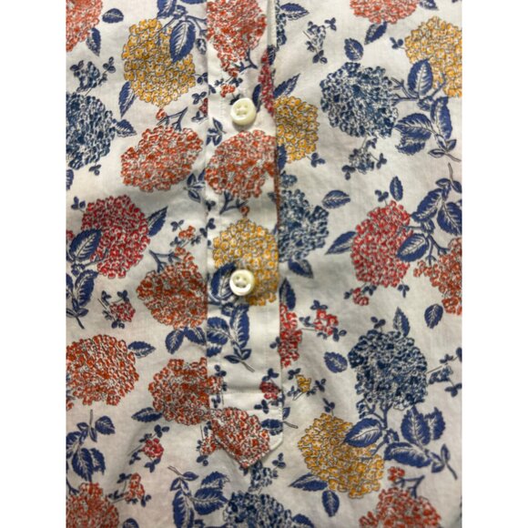 Ann Mashburn Womens Floral Button-Up Shirt Cotton Long Sleeve Small - Picture 5 of 5